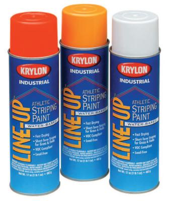 Krylon?? Industrial Line-Up Athletic Field Striping Paints, 17 oz Aerosol Can, Athletic Yellow, K08306007