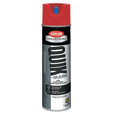 Krylon?? Industrial Quik-Markƒ?› APWA Solvent-Based Inverted Marking Paint, 17 oz Aerosol Can, Red, A03611007