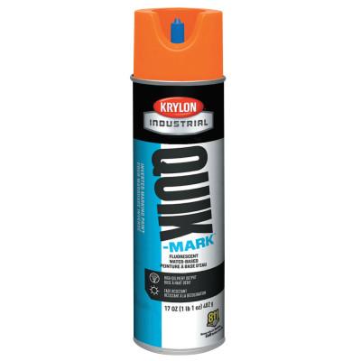 Krylon?? Industrial Quik-Markƒ?› Water-Based Fluorescent Inverted Marking Paint, 17oz Aerosol, Orng, A03700004