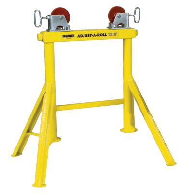 Sumner Hi Adjust-A-Roll Stands, Aluminum Wheels, 2,000 lb Cap., 1/2 in-36 in Pipe, 780365