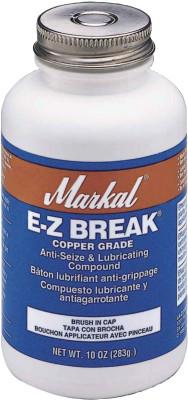 Markal® E-Z Break Anti-Seize Compound, 16 oz Brush-In-Cap, Copper Gray, 08907