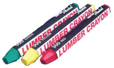 Markal® #500 Lumber Crayons, 1/2 in dia, 4 5/8 in, Blue, 80325