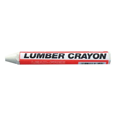 Markal® #200 Lumber Crayons, 1/2 in, White, 80350