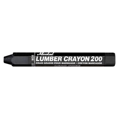 Markal® #200 Lumber Crayons, 1/2 in, Black, 80353