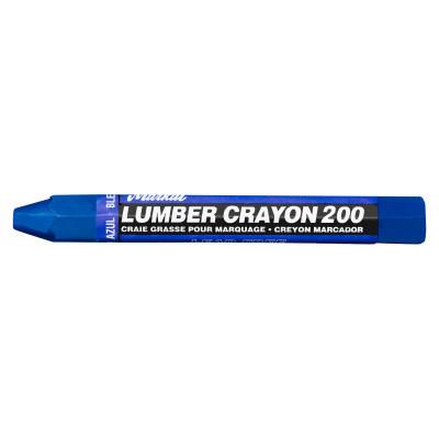 Markal® #200 Lumber Crayons, 1/2 in, Blue, 80355