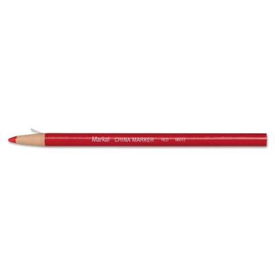 Markal® China Markers, Paper-wrapped Tip, Red, 96012