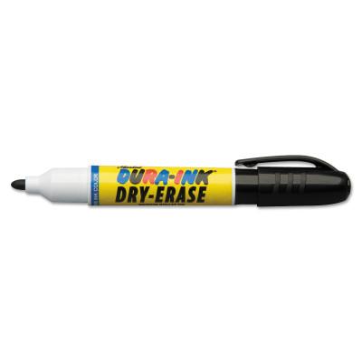 Markal® Dura-Ink Dry Erase Markers, Black, 1/8 in, Felt, 96571