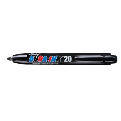 Markal® Dura-Ink 20 Ink Markers, Black, 1/16 in, Felt, 96575