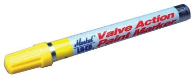 Markal® Valve Action Paint Markers, White, 1/8 in, Medium, 96800