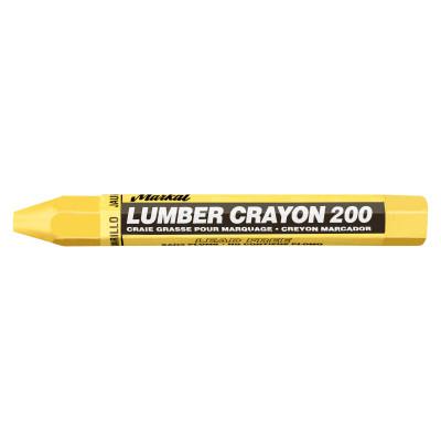 Markal® #200 Lumber Crayons, 1/2 in, Yellow, 80351