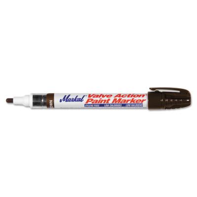 Markal® Valve Action® Paint Marker, Brown, 1/8 in, Medium, 96809