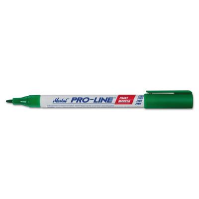 Markal® PRO-LINE Fine Point Paint Markers, 1/16 in Tip, Fine, Green, 96876