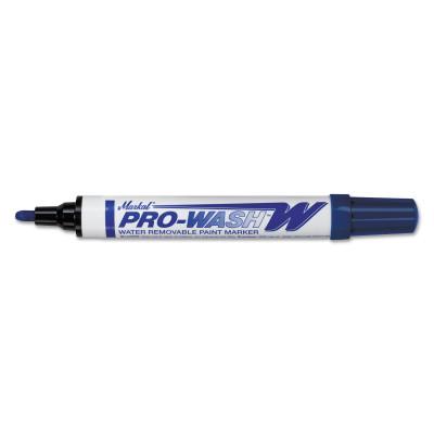 Markal® PRO-WASH W Water Removable Paint Markers, 1/8 in Tip, Medium, Black, 97033