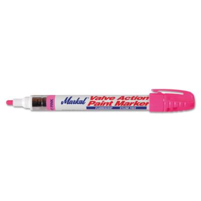 Markal® Valve Action® Paint Marker, Fluorescent Pink, 1/8 in, Medium, 97053