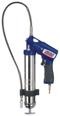 Lincoln Industrial Air Powered Grease Guns, 14 1/2 oz, 150 psi, 7/16 in(UNEF), Hose, Pneumatic Pump, 1162
