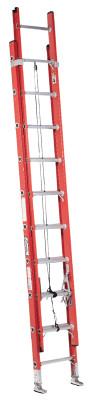 Louisville Ladder® FE7000 Series Fiberglass Plate Connect Extension Ladders, 32ft, Class IA, 300 lb, FE7232