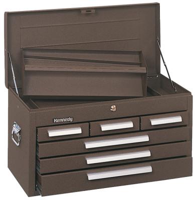 Kennedy Standard Mechanics' Chests, 26 1/8 in x 12 in x 14 3/4 in, Brown Wrinkle, 266B