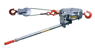 Lug-All Cable Ratchet Hoist-Winches, 3 Tons Capacity, 15 ft Lifting Height, 105 lbf, 6000-15SH