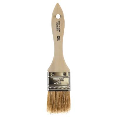 Linzer White Chinese Bristle Paint Brush, 5/16 in Thick, 1-1/2 in Wide, Wood Handle, 1500-1-1/2