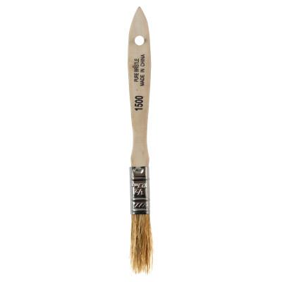 Linzer White Chinese Bristle Paint Brush, 1/4 in Thick, 1/2 in Wide, Wood Handle, 1500-1/2