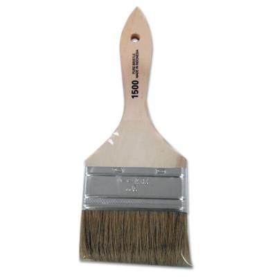 Linzer White Chinese Bristle Paint Brush, 3/8 in Thick, 3 in Wide, Wood Handle, 1500-3