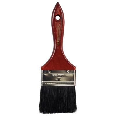 Linzer China Bristle Brushes, 1/2 in thick, 2 1/4 in trim, Black China, Wood handle, 1610-3