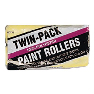 Linzer Economy Twin-Pack Roller Covers, 9 in, 3/8 in Nap, Polyester Fabric, RC133-9