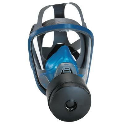 MSA Chin-Type Gas Mask, Medium, Silicone, Particles, Vapors and Gases, 10028998