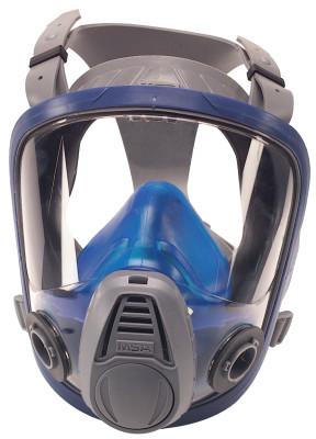 MSA Advantage 3200 Full-Facepiece Respirator, Medium, Silicone, Blue, 10031309