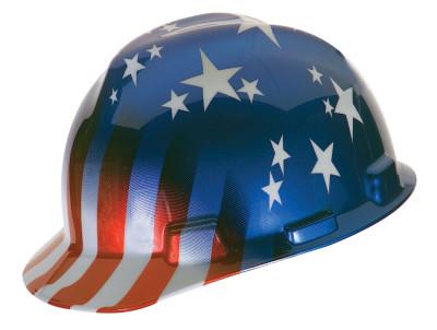 MSA Freedom Series Helmets, Fas-Trac Ratchet, Cap, American Stars & Stripes, 10052945