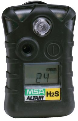 MSA ALTAIR® Single-Gas Detector, Hydrogen Sulfide (H2S), 0 to 100 ppm Sensor Range, Audible/Visual/Vibrating Alarm Type, 10092521