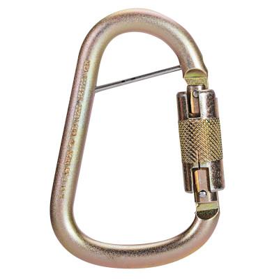 MSA Steel Carabiners, 1 in, Anchorage; Silver, 10089207