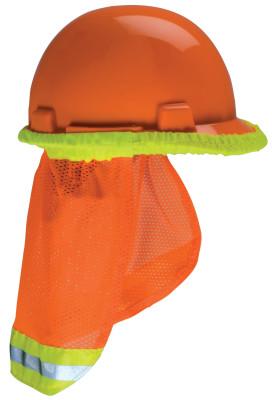 MSA SunShade Hard Hat Accessories, Orange with Reflective Stripe, For MSA Caps&Hats, 10098031