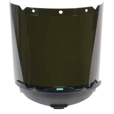 MSA V-Gard Accessory System Welding/Cutting/Brazing Visors, Green, 17 1/4" X 8", 10115861