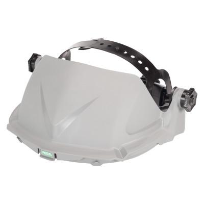 MSA Defender+ Faceshield Frames,Elevated Temperature,Gray,Headgear,13 1/4 x 4 3/4 in, 10127062
