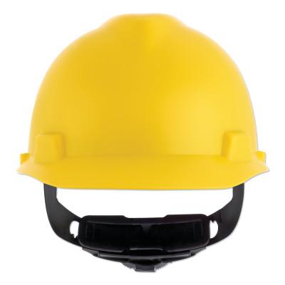 MSA V-Gard® Cap-Style Hard Hat with Fas-Trac® III Suspension, Matte, Yellow, 10203083