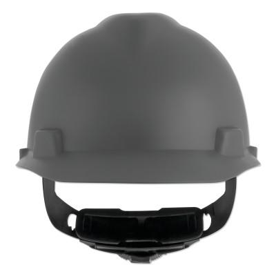 MSA V-Gard® Cap-Style Hard Hat with Fas-Trac® III Suspension, Matte, Grey, 10203084