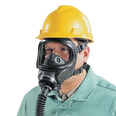 MSA Gas Mask Facepiece,Ultravue & Ultra Elite Full Facepiece Respirator, BK, 6/PK, 457126