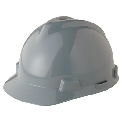 MSA V-Gard Protective Caps, Fas-Trac Ratchet, Cap, Gray, 475364