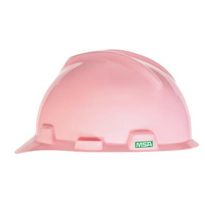MSA V-Gard Protective Caps and Hats, Staz-On, 6 1/2 - 8, Pink, 485364