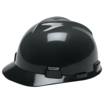 MSA V-Gard Protective Hats, Fas-Trac Ratchet, Hat, Gray, 475367