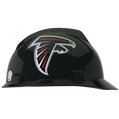 MSA Officially-Licensed NFL V-Gard Helmets, 1-Touch, Atlanta Falcons Logo, 818385