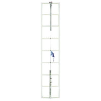 MSA Sure Climb Ladder Cable System, Galvanized Steel, 5/16 in x 40 ft, SFPLS350040