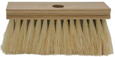 Magnolia Brush Roofers Brushes, 7 in Hardwood Block, 2 1/2 in Trim L, White Tampico, Threaded, 196-T