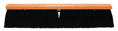 Magnolia Brush No. 24A Line Garage Brushes, 36 in Hardwood Block, 4 in Trim L, Stiff Black Poly, 2436-A