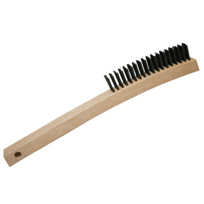 Magnolia Brush Curved Handle Wire Scratch Brushes, 14 in, Carbon Steel Wire, Scraper, 7-SC