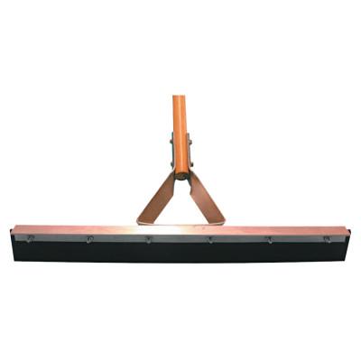 Magnolia Brush Straight Squeegees, 30 in, Black Rubber, With Handle, 4130-TP