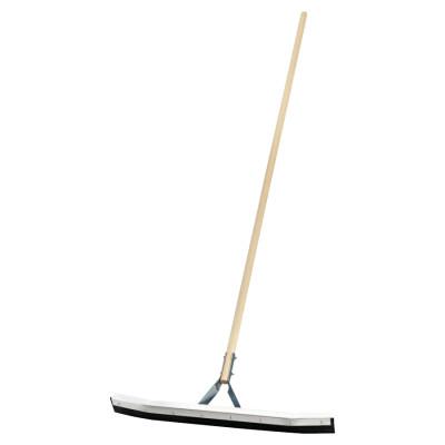 Magnolia Brush Curved Squeegee, 24 in, Rubber, Steel Bracket Handle, 4624