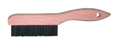 Magnolia Brush Shoe Handle Wire Scratch Brushes, 10", 4X16 Rows, Carbon Steel Wire, Wood Handle, 4S