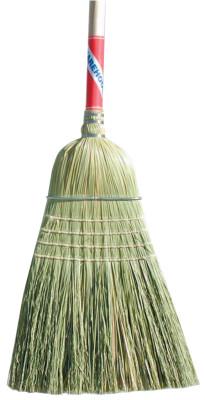 Magnolia Brush Heavy-Duty Contractor Brooms, 19 in Trim L, Broom Corn; Palmyra Stalk, 5038-BUNDLED